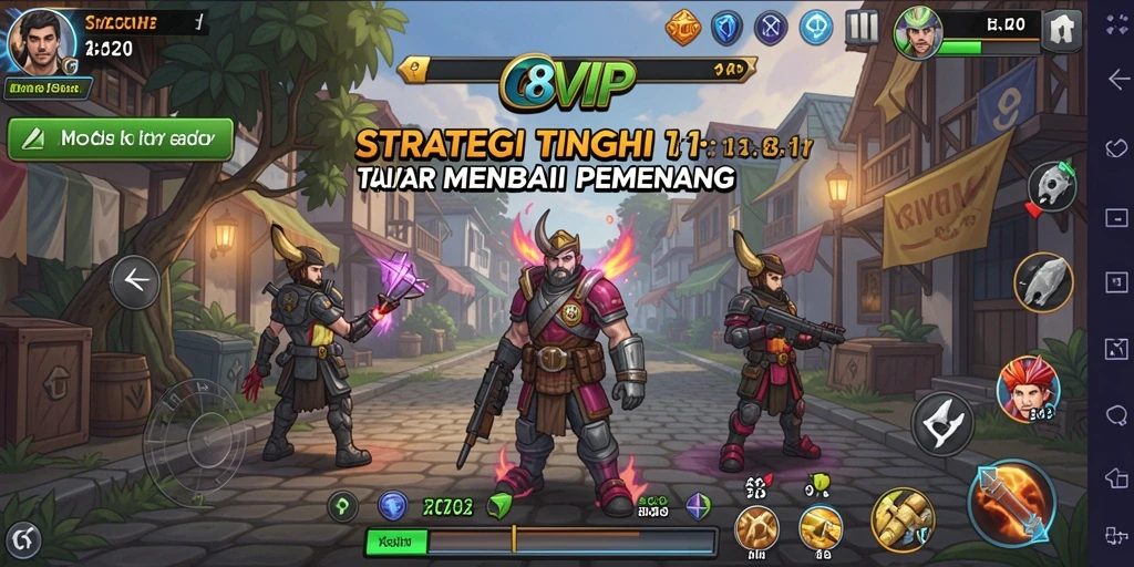 Tampilan utama gameplay C8VIP dengan strategi mendalam.