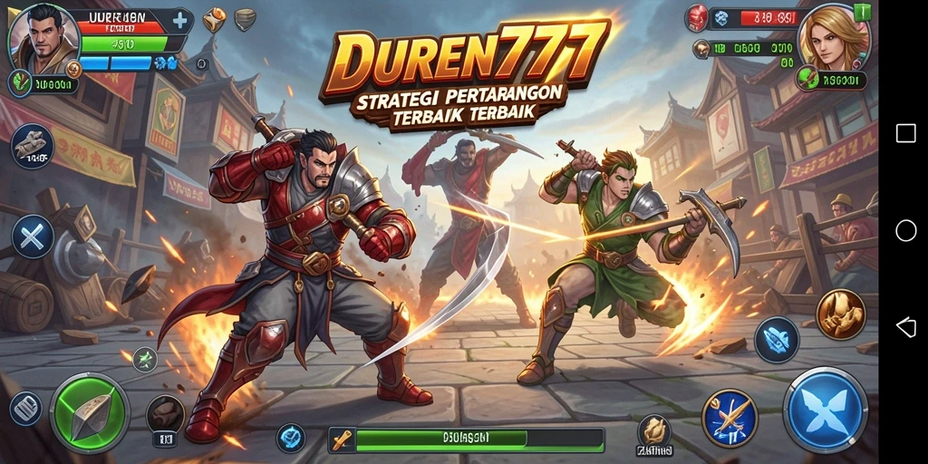 Tampilan gameplay menegangkan di DUREN777 dengan strategi yang intens.