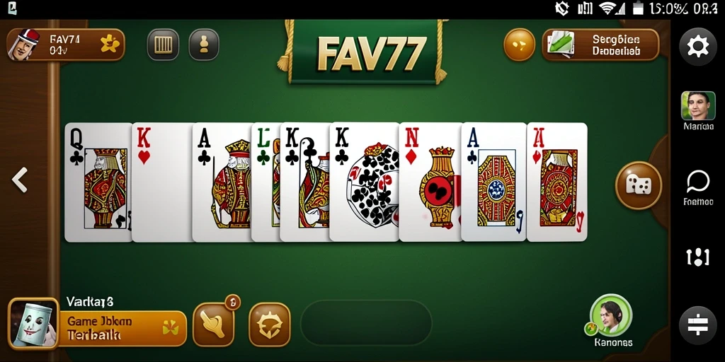 Tampilan gameplay FAV77 yang menarik dalam permainan Domino.