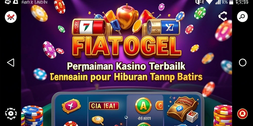 Screenshot gameplay FIATOGEL menampilkan suasana kasino yang mendebarkan.