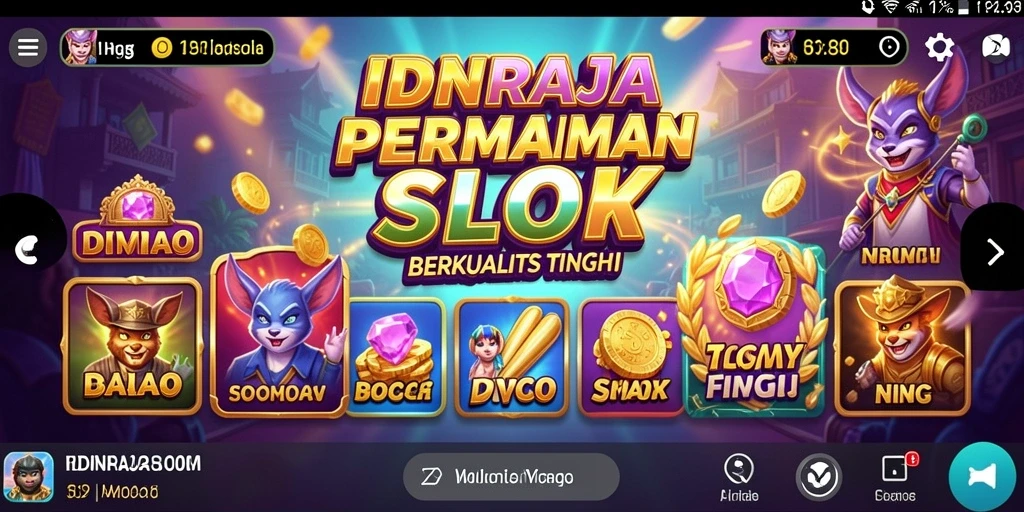 Screenshot gameplay IDNRAJA menampilkan aksi seru permainan Slot.