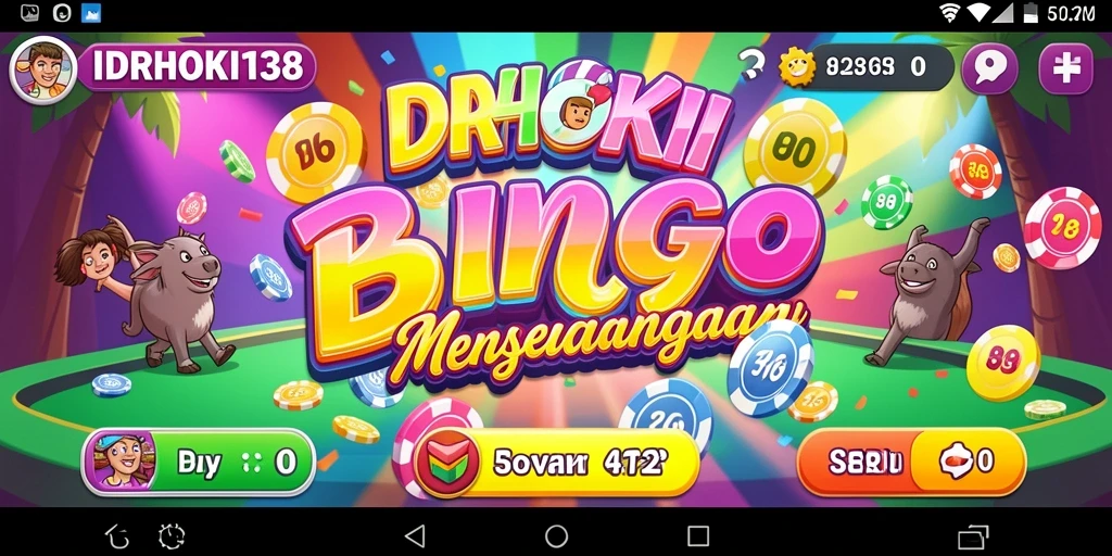 Screenshot gameplay IDRHOKI138 menunjukkan momen seru permainan Bingo.