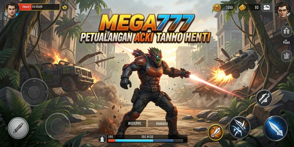 Tampilan gameplay MEGA777 yang penuh aksi dan mendebarkan.
