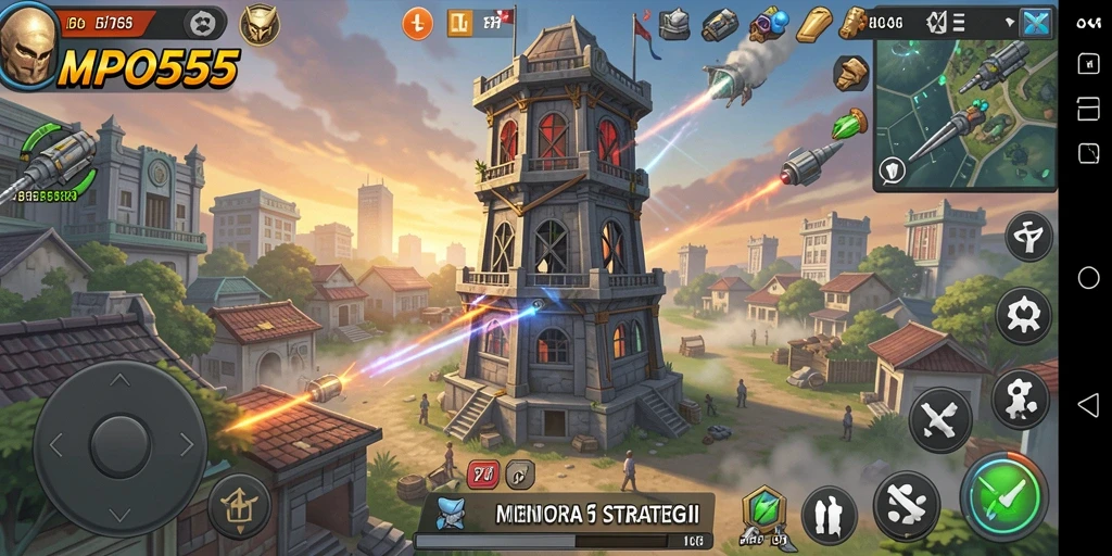 Gameplay seru MPO555 dengan menara yang bervariasi dan musuh yang berbeda.
