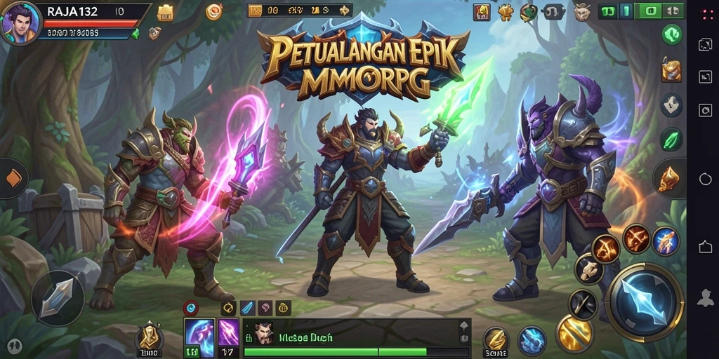 Tampilan gameplay epik dalam dunia <strong>RAJA132</strong> yang menakjubkan.