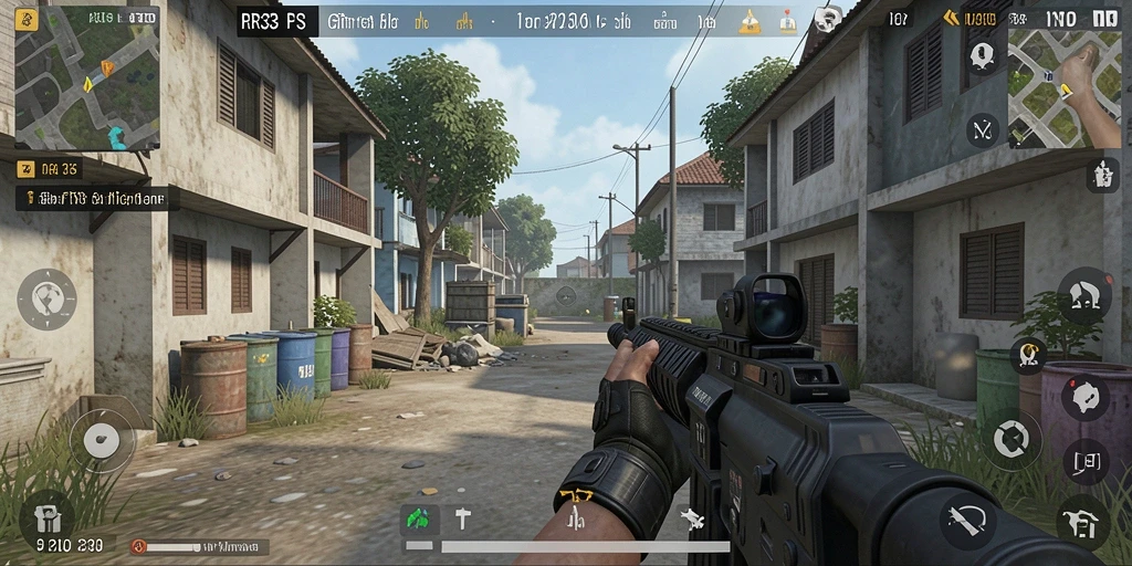 Screenshot gameplay menampilkan aksi seru RR33 dengan efek grafis mengesankan.