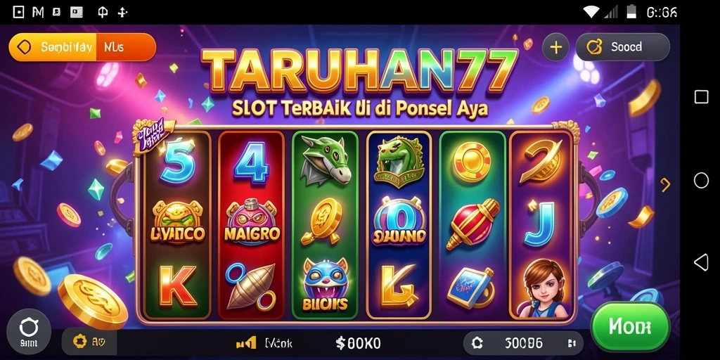 Tampilan gameplay Slot yang menarik di TARUHAN77.