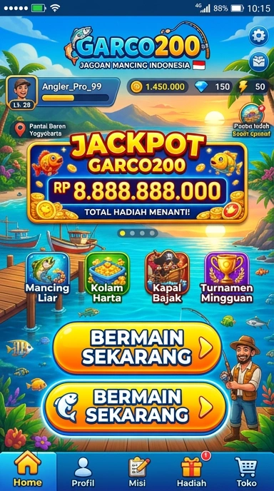 Tampilan antarmuka aplikasi garco200 yang intuitif dan mudah digunakan.